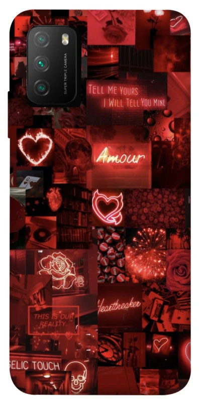 Чохол на Xiaomi Poco M3 Love collage ver.6 фото 1 з 1