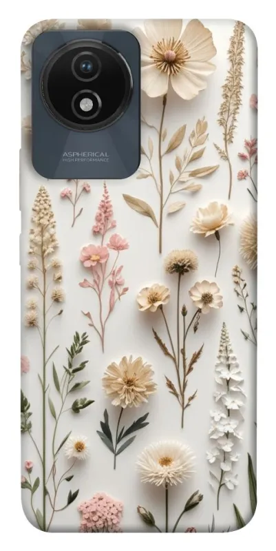 Чехол на Vivo Y02 Floral design ver.1 фото 1 из 1