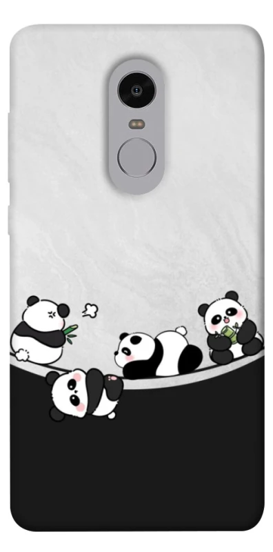 Чехол на Xiaomi Redmi Note 4X / Note 4 (Snapdragon) Four pandas фото 1 из 1
