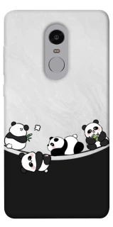 Чехол на Xiaomi Redmi Note 4X / Note 4 (Snapdragon) Four pandas фото 1 из 1