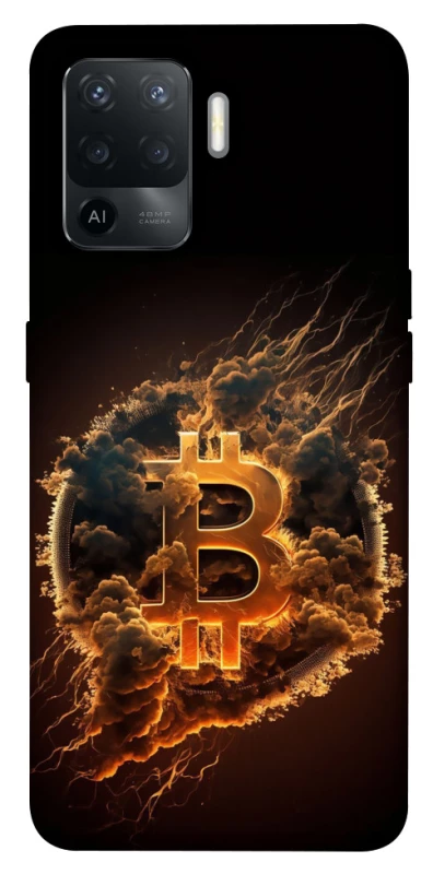 Чохол на Oppo Reno 5 Lite Smoky Bitcoin фото 1 з 1