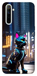 Чехол на Realme 6 Cyber cat фото 1 из 1