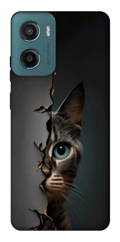 Чохол на Motorola Moto G06 Кіт-підглядач v2 фото 1 з 1