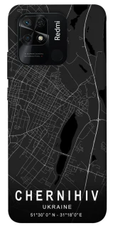 Чехол на Xiaomi Redmi 10C Chernihiv map фото 1 из 1