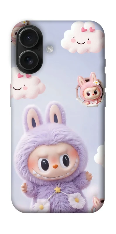 Чехол на Apple iPhone 16 Labubu & clouds фото 1 из 1