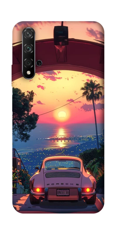 Чохол на Huawei Honor 20 / Nova 5T Porsche at sunset фото 1 з 1