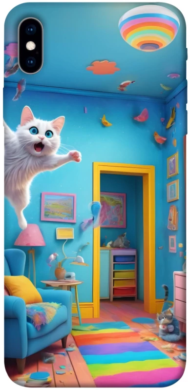 Чохол на Apple iPhone XS Max (6.5") crazy cat фото 1 з 1