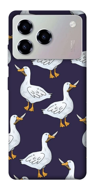 Чехол на ZTE Blade A76 Гуси с претензией фото 1 из 1