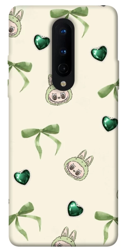 Чохол на OnePlus 8 Labubu Green Heart фото 1 з 1
