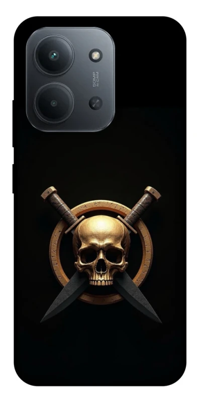 Чохол на Xiaomi Redmi 15C (Global) Golden Skull фото 1 з 1