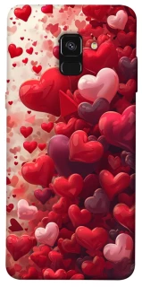 Чохол на Samsung A530 Galaxy A8 (2018) Many hearts фото 1 з 1