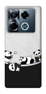 Чехол на Infinix Note 40 Pro 4G Four pandas фото 1 из 1