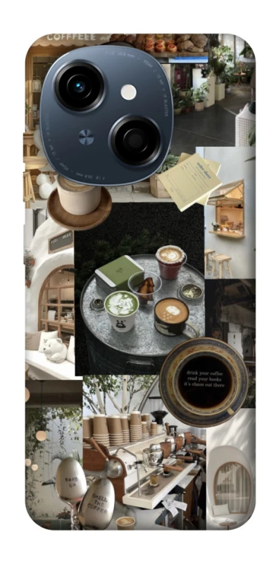 Чехол на TECNO Spark Go 1 Coffee collage ver.4 фото 1 из 1
