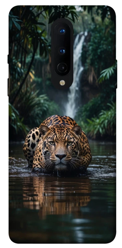 Чохол на OnePlus 8 Leopard in water фото 1 з 1