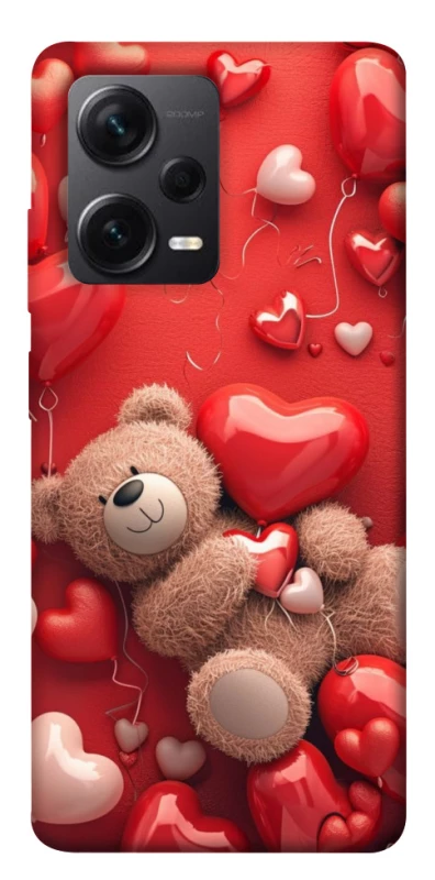 Чохол на Xiaomi Redmi Note 12 Pro 5G bear in hearts фото 1 з 1
