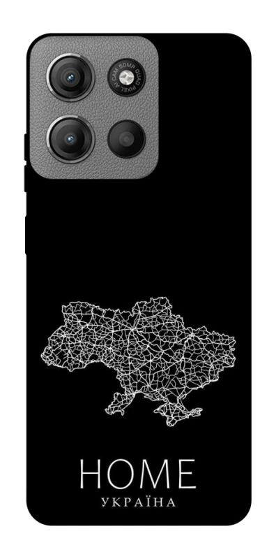 Чохол на Motorola Moto G15 Power Ukraine black map фото 1 з 1