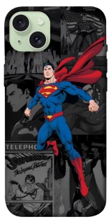 Чехол на Apple iPhone 15 Plus (6.7") superman comics фото 1 из 1