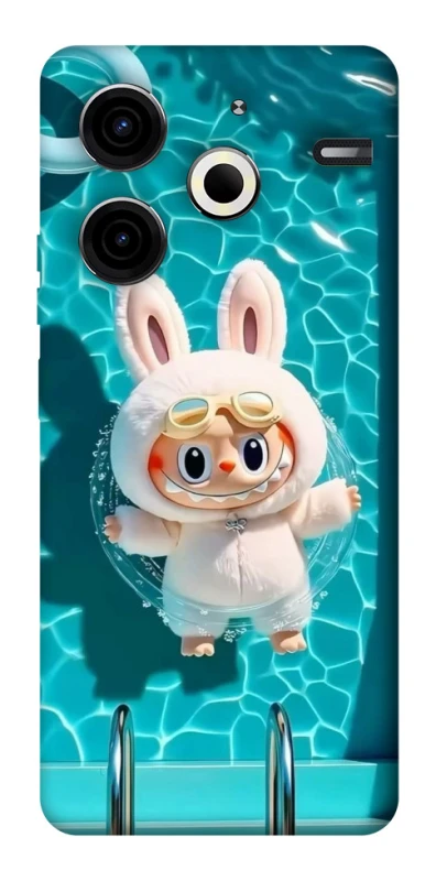 Чохол на TECNO Pova 6 Neo (LI6) Labubu in the pool ver.2 фото 1 з 1