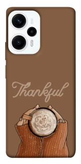 Чохол на Xiaomi Poco F5 / Note 12 Turbo Thankful coffee фото 1 з 1