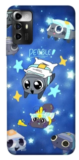 Чехол на ZTE Blade V40 Vita Pebble kitten stars фото 1 из 1