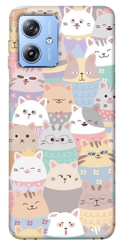 Чохол на Motorola Moto G84 Funny Kittens ver.2 фото 1 з 1