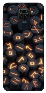 Чехол на Xiaomi Redmi Note 9 / Redmi 10X Огненые руны фото 1 из 1