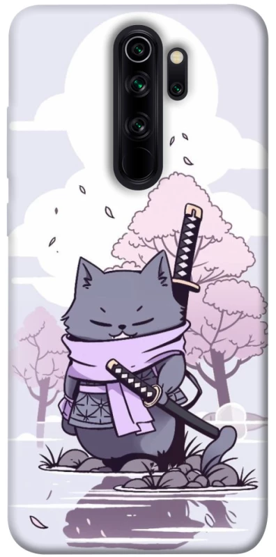 Чехол на Xiaomi Redmi Note 8 Pro Samurai cat фото 1 из 1