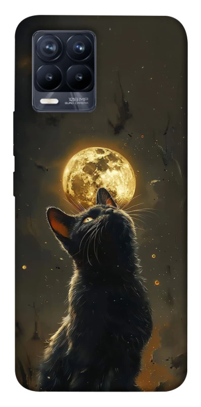 Чехол на Realme 8 Кот под луной v2 фото 1 из 1