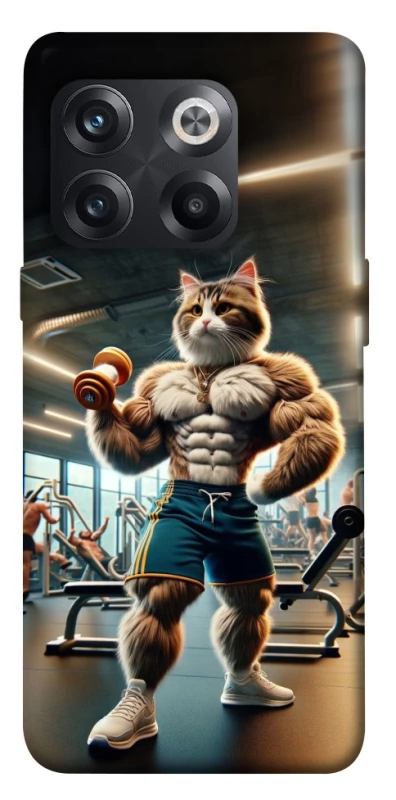 Чехол на OnePlus 10T Качок кот фото 1 из 1