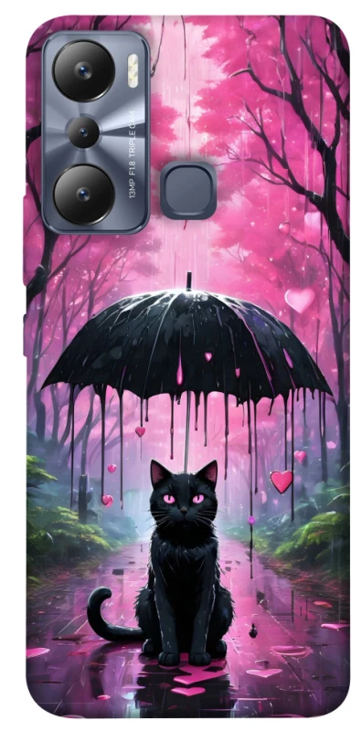 Чохол на Infinix Hot 20i Black cat фото 1 з 1