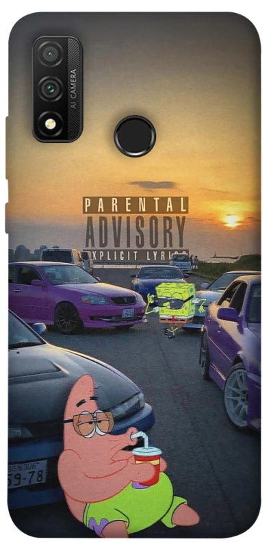 Чехол на Huawei P Smart (2020) Патрик на гонках фото 1 из 1