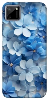 Чехол на Realme C11 Синие цветы фото 1 из 1