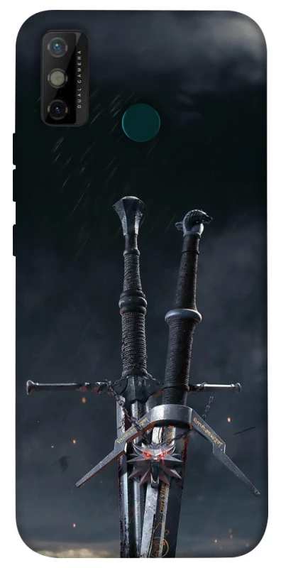 Чохол на TECNO Spark 6 Go Мечі Ведьмака фото 1 з 1