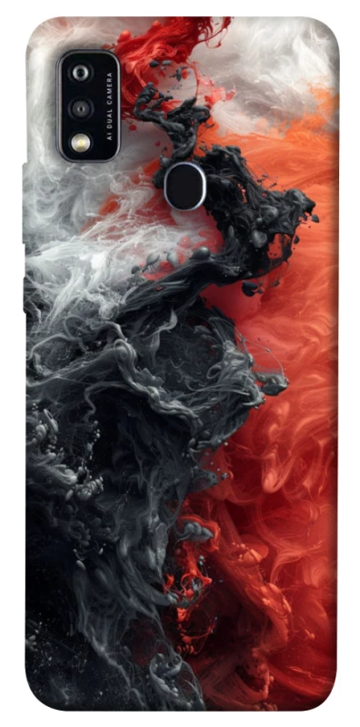 Чохол на ZTE Blade A51 Black and Red фото 1 з 1