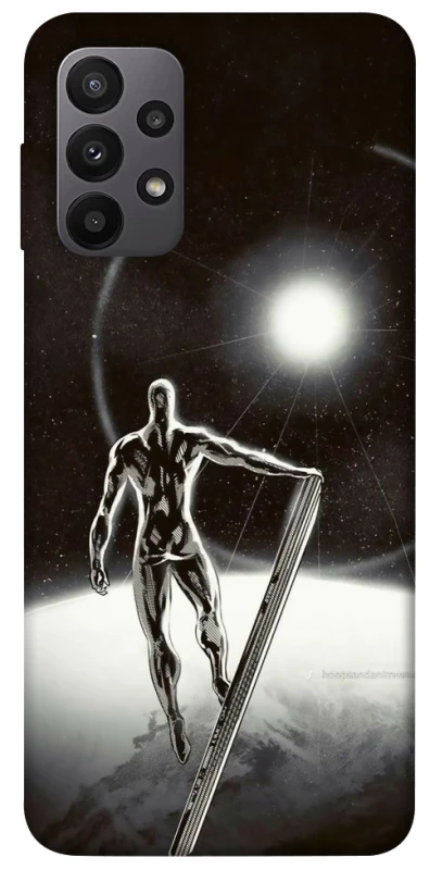 Чехол на Samsung Galaxy A23 4G Серебряный сёрфер фото 1 из 1