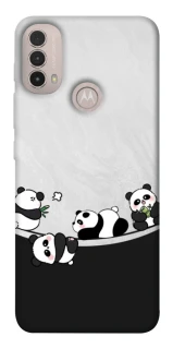 Чохол на Motorola Moto E40 Four pandas фото 1 з 1