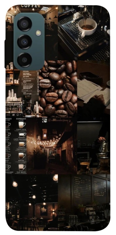 Чохол на Samsung Galaxy M14 5G Coffee collage ver.1 фото 1 з 1