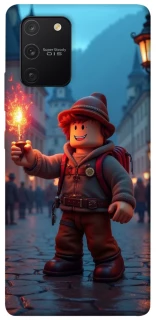 Чохол на Samsung Galaxy S10 Lite Roblox Fire Logo Blue Flames фото 1 з 1