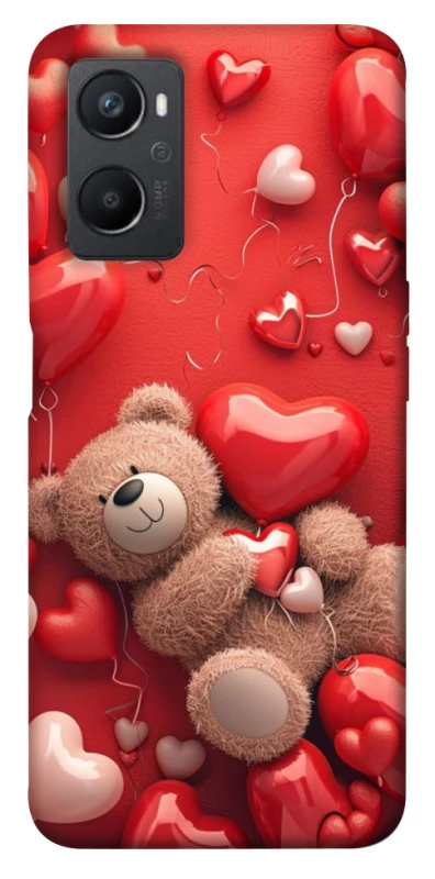 Чехол на Oppo A96 bear in hearts фото 1 из 1