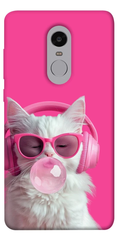 Чехол на Xiaomi Redmi Note 4X / Note 4 (Snapdragon) Pink kitty фото 1 из 1