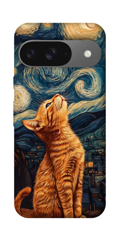 Чехол на Google Pixel 10 van gogh cat фото 1 из 1