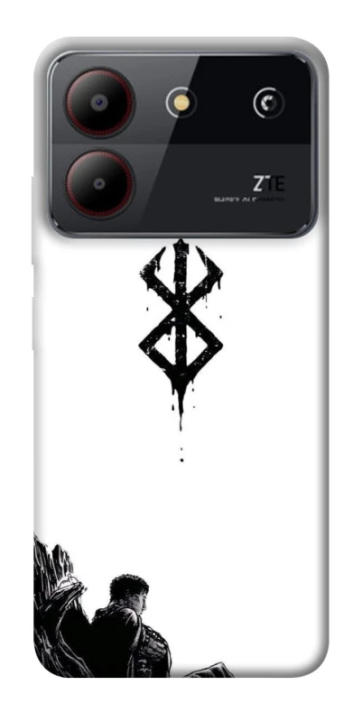 Чехол на ZTE Blade A54 4G berserk white фото 1 из 1