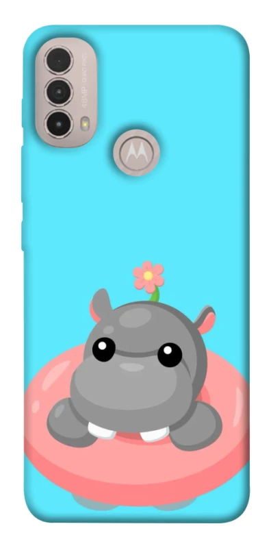 Чехол на Motorola Moto E40 Adopt Me Hippo Floatie фото 1 из 1
