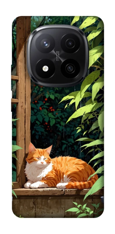 Чехол на Xiaomi Redmi Note 14 Pro+ 5G red cat фото 1 из 1