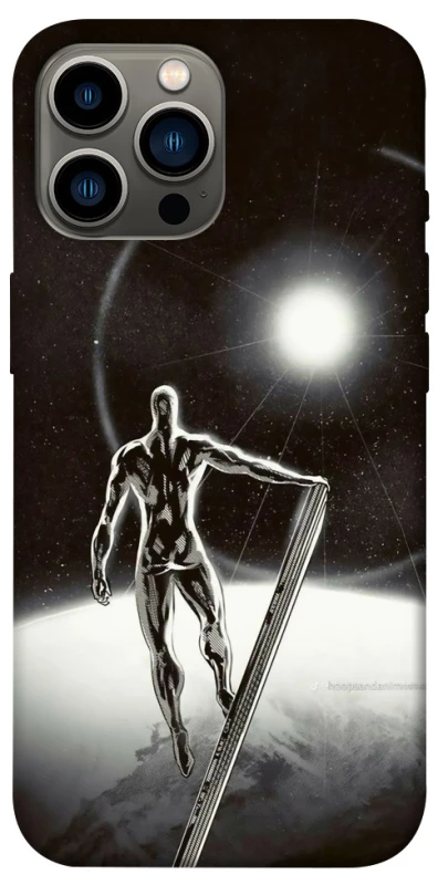 Чехол на Apple iPhone 12 Pro Max (6.7") Серебряный сёрфер фото 1 из 1