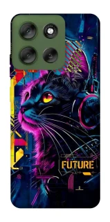 Чехол на Motorola Moto G56 5G Cyber Cat v2 фото 1 из 1