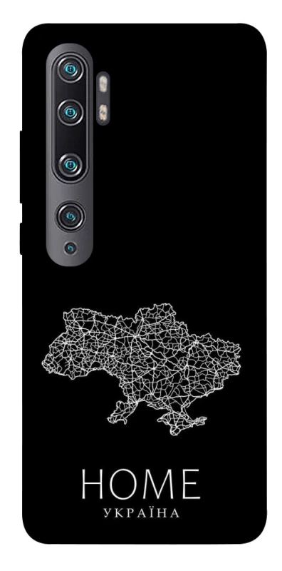 Чохол на Xiaomi Mi Note 10 / Note 10 Pro / Mi CC9 Pro Ukraine black map фото 1 з 1