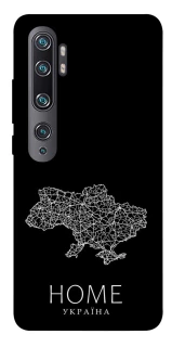 Чехол на Xiaomi Mi Note 10 / Note 10 Pro / Mi CC9 Pro Ukraine black map фото 1 из 1
