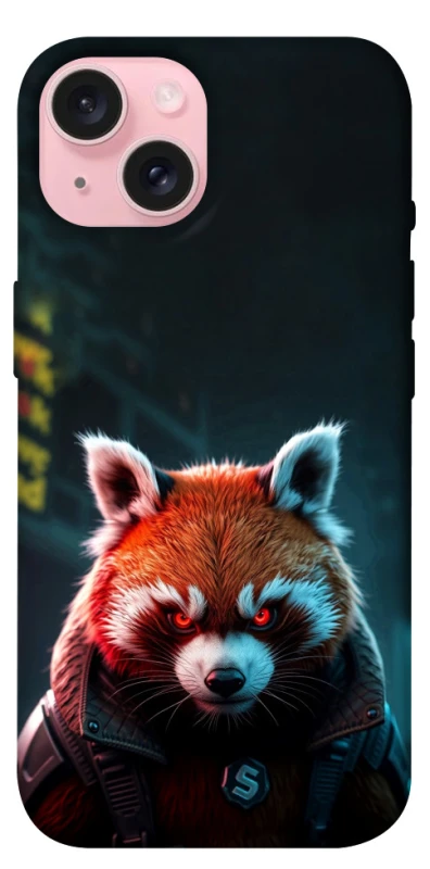 Чохол на Apple iPhone 15 (6.1") Cyber Red Panda фото 1 з 1