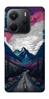 Чехол на Xiaomi Redmi Note 14 4G (Int. version) Нарисованные горы фото 1 из 1